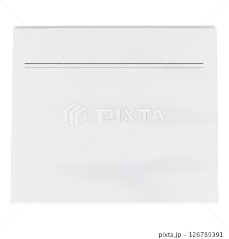 Blank Newspaper Front Page Mockup with Headline Lines. 3D Rendering Blank Newspaper Front Page Mockup with Headline Lines. 3D Rendering 126789391