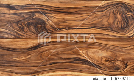 Dark Brown Wood Texture Background 126789710