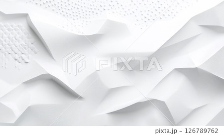 White Abstract Geometric Texture Background 126789762