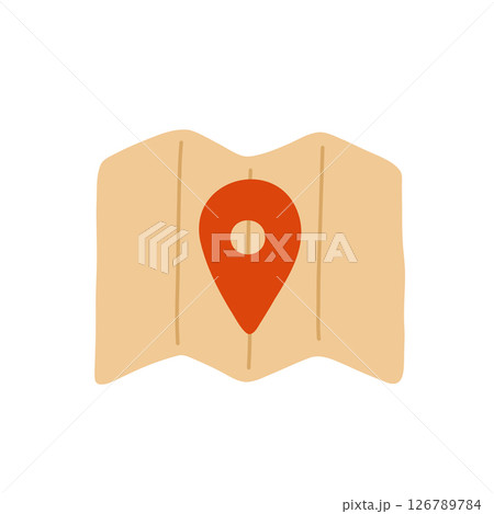 Vector illustration of a simple map with a location pin icon. Perfect for travel, navigation, GPS apps, and destination concepts. Minimalist design, popular for modern projects. Vector illustration of a simple map with a location pin icon. Perfect for travel, navigation, GPS apps, and destination concepts. Minimalist design, popular for modern projects. 126789784