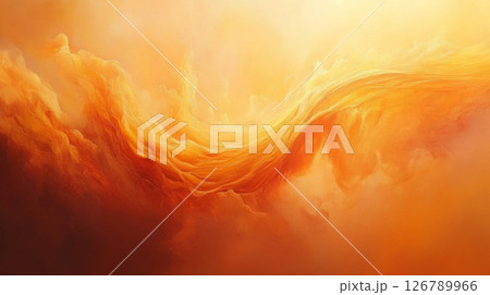Abstract Orange and Gold Texture Background 126789966
