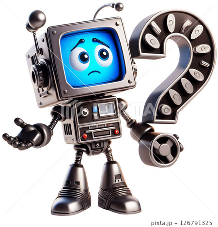 3D cartoon robot, cartoon robot, Modern robots 126791325
