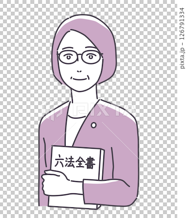 一位手持六道法典的老年婦女 一位手持六道法典的老年婦女 126791334