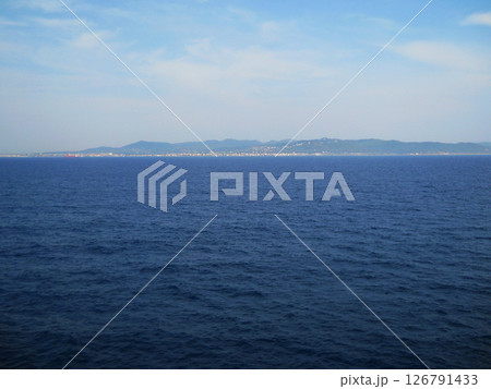 Blue sea view. Sardinia island view. 126791433