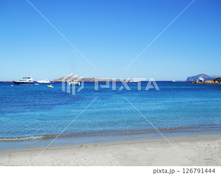 Island Sardinia. Beautiful sea view. 126791444