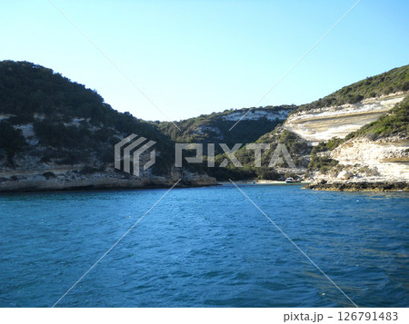Sea and Mountain View. Corsica. French Island. Bonifacio. 126791483