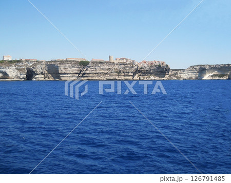 Sea and Mountain View. Corsica. French Island. Bonifacio. 126791485