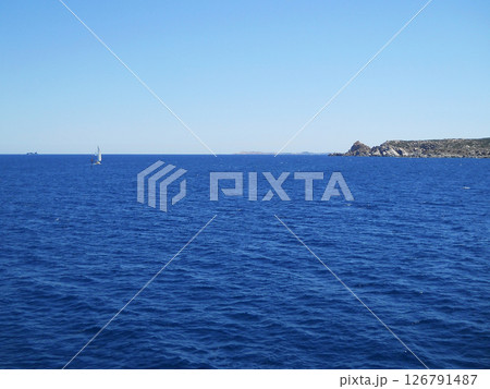 Sea and Mountain View. Corsica. French Island. Bonifacio. 126791487