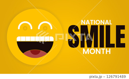 National smile month design templet National smile month design templet 126791489