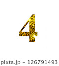 Golden number 4. Numbers for design 126791493