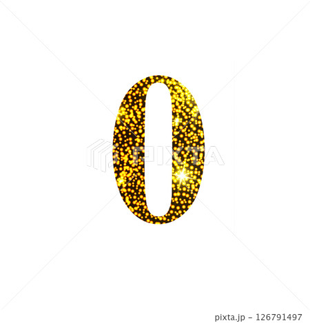 Golden number 0. Numbers for design 126791497