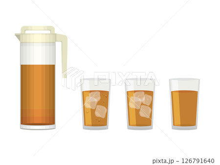 麦茶と麦茶ポットのセット 126791640