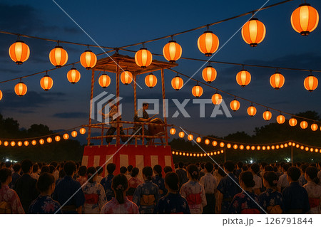 夏祭りの風景 126791844