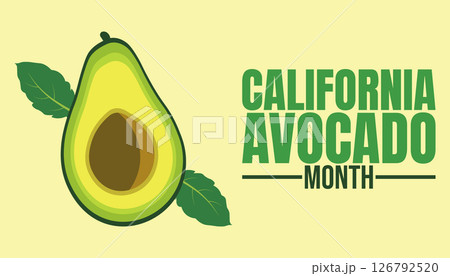 California Avocado Month background template, From Grove to Table, The California Avocado Story 126792520