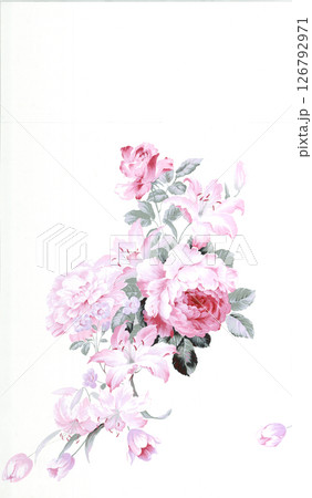 Harmonious Geometric Shapes with Floral Scroll Motif Illustrations Harmonious Geometric Shapes with Floral Scroll Motif Illustrations 126792971