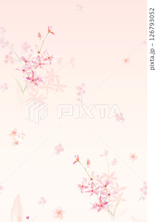 Harmonious Geometric Shapes with Floral Scroll Motif Illustrations 126793052