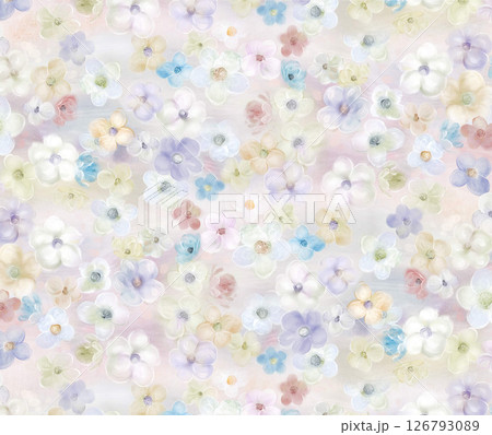 Unique Hand Painted Geometric and Curly Floral Design Artworks Unique Hand Painted Geometric and Curly Floral Design Artworks 126793089
