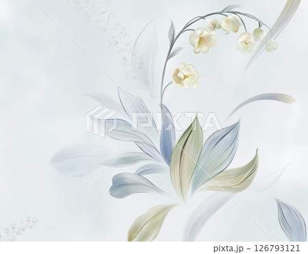 Unique Hand Painted Geometric and Curly Floral Design Artworks Unique Hand Painted Geometric and Curly Floral Design Artworks 126793121