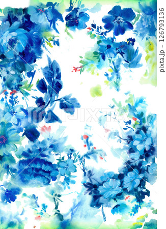 Unique Hand Painted Geometric and Curly Floral Design Artworks Unique Hand Painted Geometric and Curly Floral Design Artworks 126793136