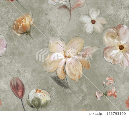 Elegant Handmade Geometric Floral Scroll Pattern Compositions Elegant Handmade Geometric Floral Scroll Pattern Compositions 126793190