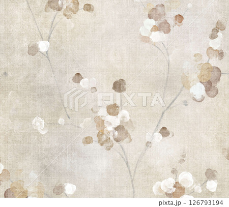 Elegant Handmade Geometric Floral Scroll Pattern Compositions 126793194