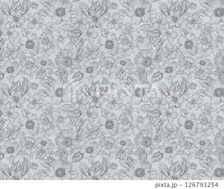Elegant Handmade Geometric Floral Scroll Pattern Compositions Elegant Handmade Geometric Floral Scroll Pattern Compositions 126793254