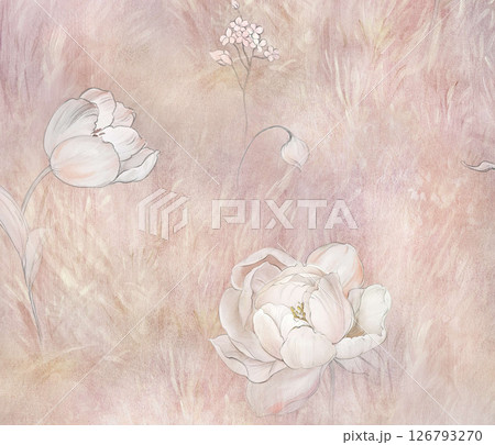 Elegant Handmade Geometric Floral Scroll Pattern Compositions Elegant Handmade Geometric Floral Scroll Pattern Compositions 126793270