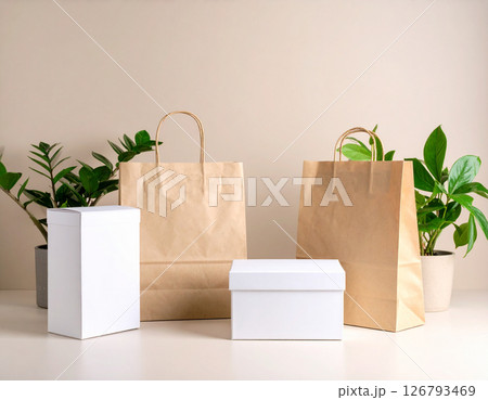Ecofriendly sustainable packaging design 126793469