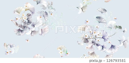 Timeless Geometric Shapes Blended with Floral Scrollwork Drawings Timeless Geometric Shapes Blended with Floral Scrollwork Drawings 126793581