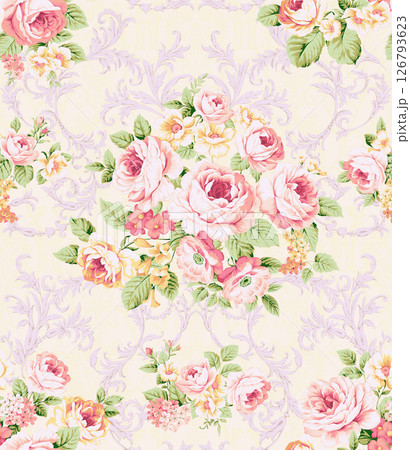 Stunning Hand Painted Geometric Floral Scroll Pattern Creations Stunning Hand Painted Geometric Floral Scroll Pattern Creations 126793623