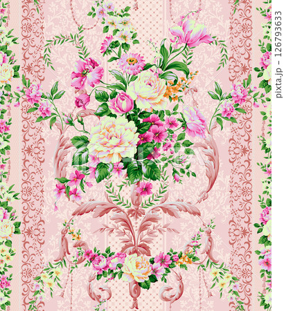Stunning Hand Painted Geometric Floral Scroll Pattern Creations Stunning Hand Painted Geometric Floral Scroll Pattern Creations 126793633