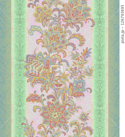 Stunning Hand Painted Geometric Floral Scroll Pattern Creations Stunning Hand Painted Geometric Floral Scroll Pattern Creations 126793695