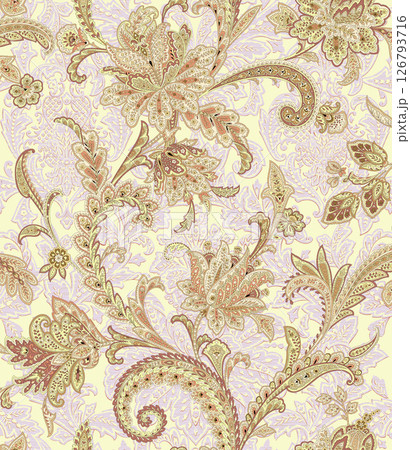 Stunning Hand Painted Geometric Floral Scroll Pattern Creations Stunning Hand Painted Geometric Floral Scroll Pattern Creations 126793716