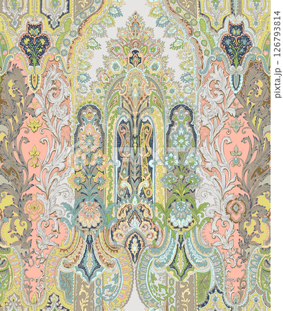 Inspired Geometric Floral Scrollwork Hand Drawn Illustrations Inspired Geometric Floral Scrollwork Hand Drawn Illustrations 126793814