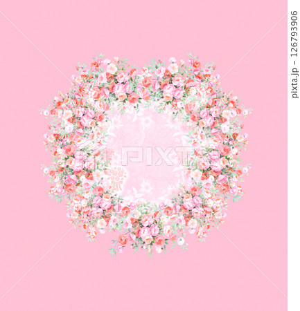 Modern Fusion of Geometric Shapes and Floral Scroll Motifs 126793906