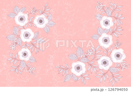 Distinctive Hand Illustrated Geometric Scroll and Floral Designs 126794050