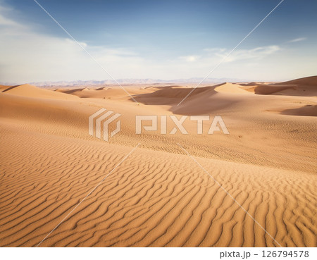 砂漠の風景 126794578