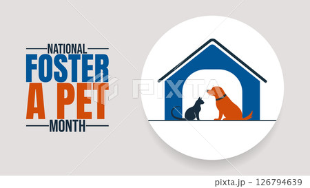 Open Your Heart, National Foster a Pet Month design templet Open Your Heart, National Foster a Pet Month design templet 126794639