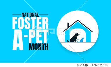 Open Your Heart, National Foster a Pet Month design templet 126794640