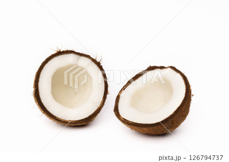 Coconuts isolated on white 126794737