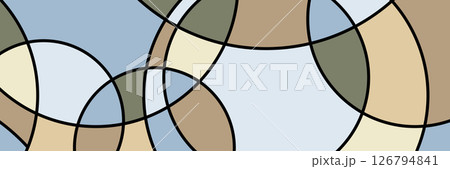 Colorful design of abstract geometric shapes. A template for screensavers, wallpapers, banners, textures, and textiles. The idea of interior design and creativity 126794841