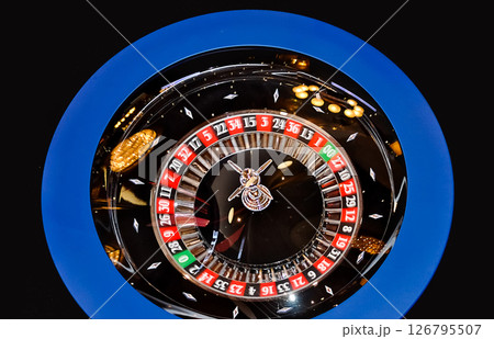 Gambling table in luxury casino. Gambling table in luxury casino. 126795507