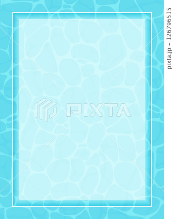透明な水の水面のイラスト 126796515