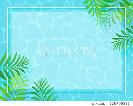 トロピカルな植物の背景イラスト 126796551
