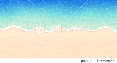 美しい海と波打ち際 美しい海と波打ち際 126796627