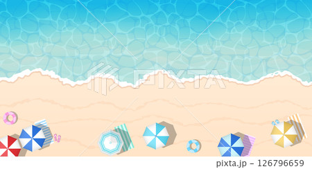 美しい海と波打ち際 126796659
