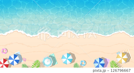 美しい海と波打ち際 美しい海と波打ち際 126796667