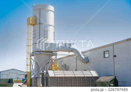 Industrial cyclone separator used for air pollution control of particulate mater  126797480