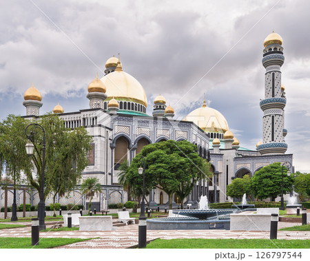 Majestic Jame' Asr Hassanil Bolkiah Mosque in Bandar Seri Begawan, Brunei Majestic Jame' Asr Hassanil Bolkiah Mosque in Bandar Seri Begawan, Brunei 126797544