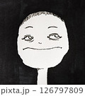 首が細い丸顔の人 126797809